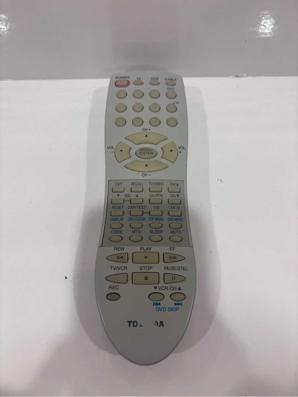 Toshiba universal remote control tv vcr cable dcd- vintage oem- made in Thailand